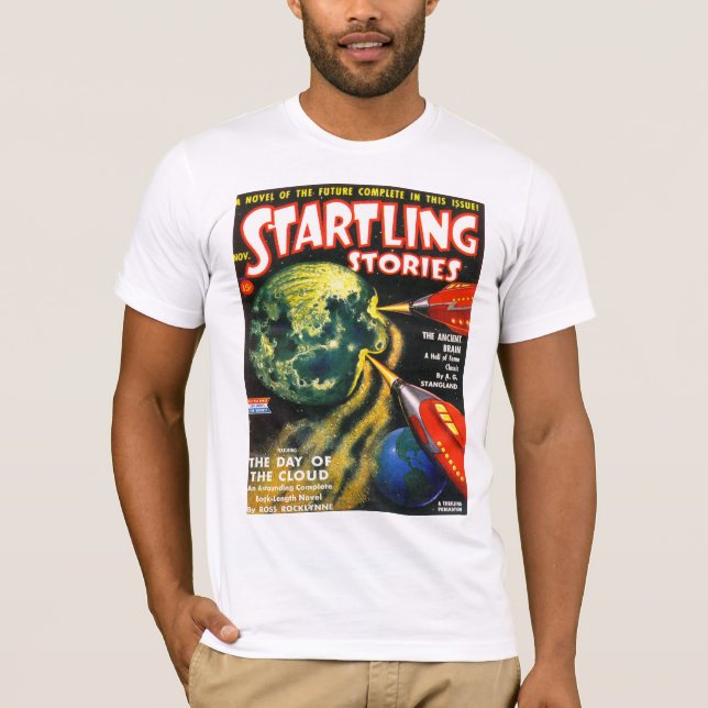 Camiseta Arte ALARMANTE de la portada de revista de la (Anverso)