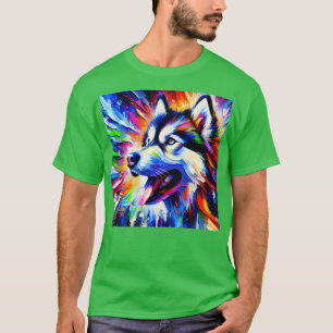 Camiseta Arte Alaskan Malamute TShirt