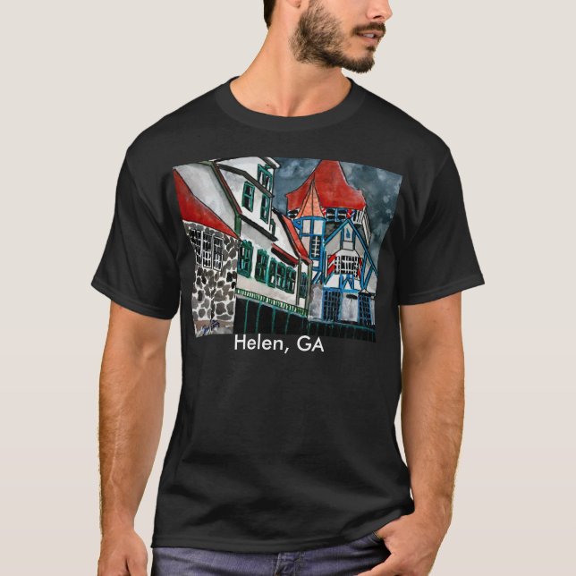 Camiseta Arte alemán de Georgia de la ciudad del paraíso de (Anverso)