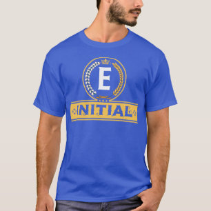 Camiseta Arte alfabético por letra viral E