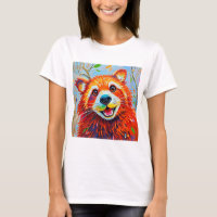 Arte animal abstracto de Happy Bear Expressive