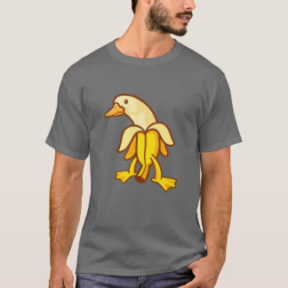 Camiseta Arte animal antropomórfico del pato bananero