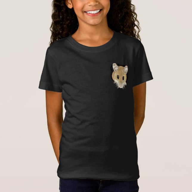 Camiseta Arte Animal Cute Ratón Buscando Arte Acuático (Anverso)