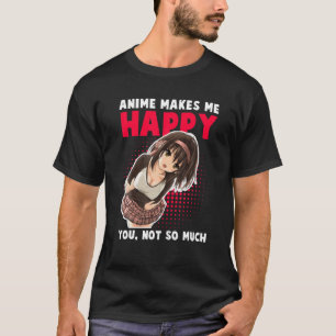 Camiseta Arte Anime Para Mujeres Chicas Adolescentes Hombre