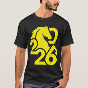 Camiseta Arte Año Nuevo Chino 2026 Caballo
