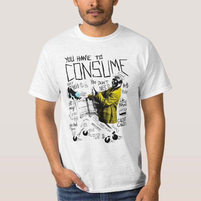 Camiseta Arte anti consumismo (Anverso)
