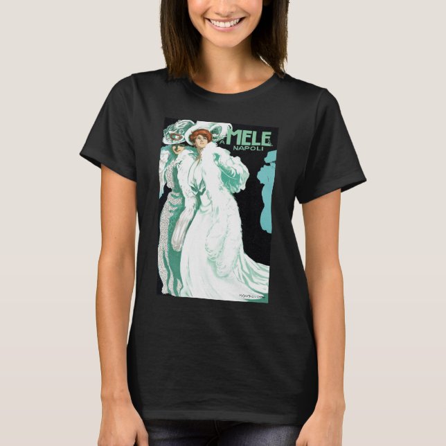 Camiseta Arte Antiguo Modernista, Moda Italiana, Mujeres El (Anverso)