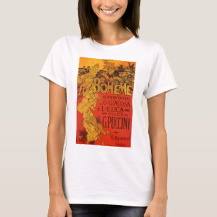 Camiseta Arte Antiguo Modernista Música, La Bohème Ópera, 1