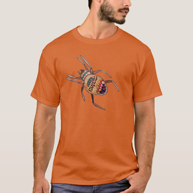 Camiseta Arte arácnido de araña colorida (Anverso)