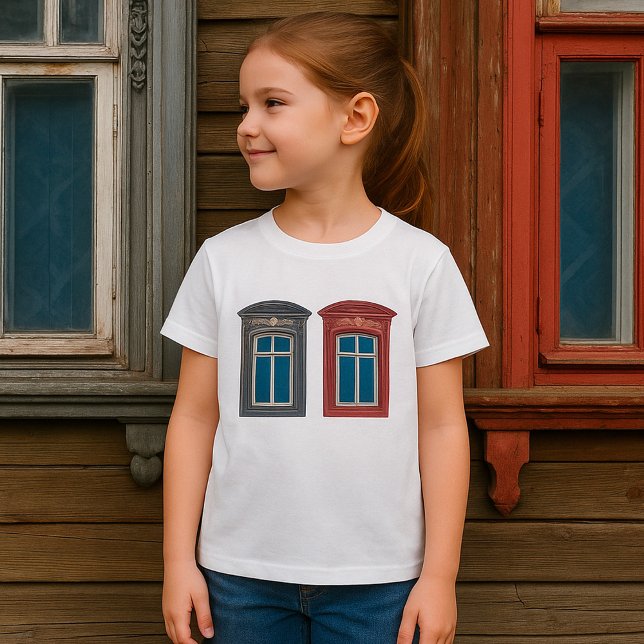 Camiseta Arte arquitectónico de la ventana europea (Subido por el creador)