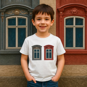 Camiseta Arte arquitectónico de la ventana europea