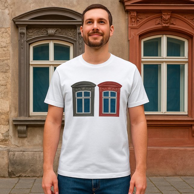 Camiseta Arte arquitectónico de la ventana europea (Subido por el creador)
