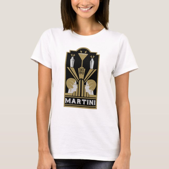Camiseta Arte Art Decó de Martini (Anverso)