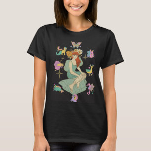 Camiseta Arte Artístico de Niña Caprichosa Colorida Agregar