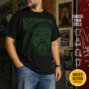 Camiseta Arte ASCII Jesús Corona de Espinas Juan 19:30