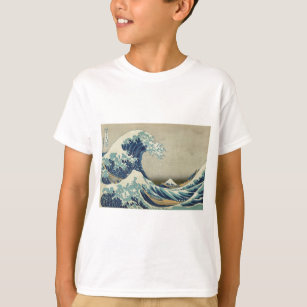 Camiseta Arte asiático - la gran onda de Kanagawa