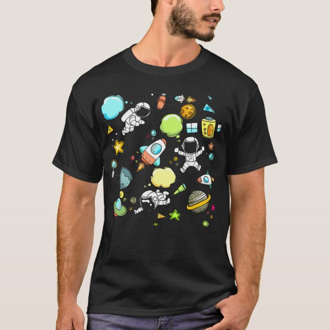 Camiseta Arte astronauta (Anverso)