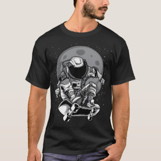Camiseta Arte astronauta en patineta