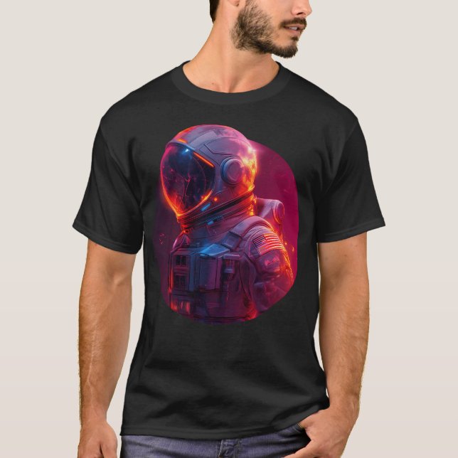 Camiseta Arte astronauta espacial (Anverso)