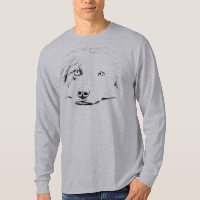 Camiseta Arte australiano del perro de pastor (Anverso)