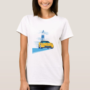CAMISETA ARTE AUTOMÓVIL ELEGANTE DE VETTE