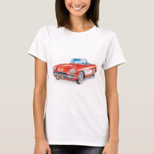 CAMISETA ARTE AUTOMÓVIL ELEGANTE DE VETTE