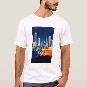 CAMISETA ARTE AUTOMÓVIL ELEGANTE DE VETTE