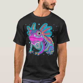 Camiseta Arte Axolotl Azteca Salamandra Mexicana México Cin