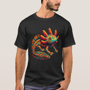 Camiseta Arte Axolotl México Azteca México Anfibio Salaman
