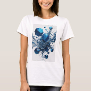Camiseta Arte Azul ABSTRACTO Diseño Artístico