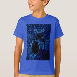 Camiseta Arte azul del árbol de la koala