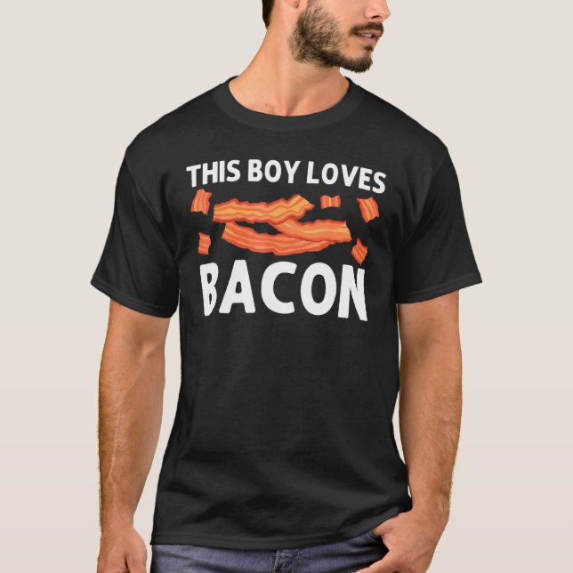 Camiseta Arte Bacon De Guay Para Niños Brotes De Cerdo (Anverso)