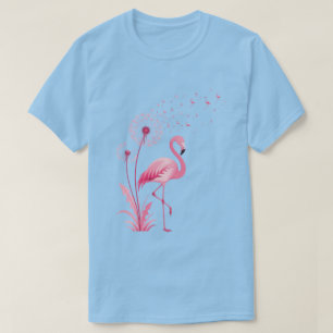 Camiseta Arte Botánico de Aves Sueño de Diente de León de