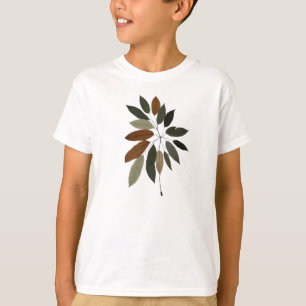Camiseta Arte botánico de hojas de otoño