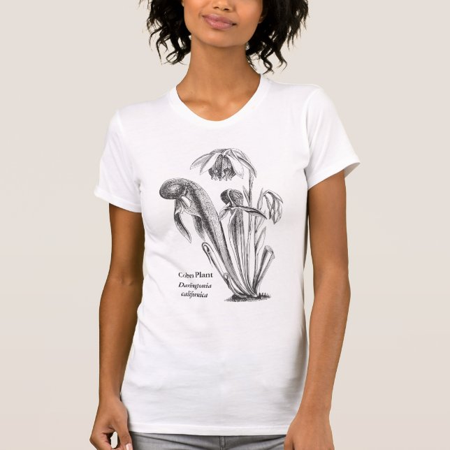 Camiseta Arte botánico de la planta de jarra (Anverso)