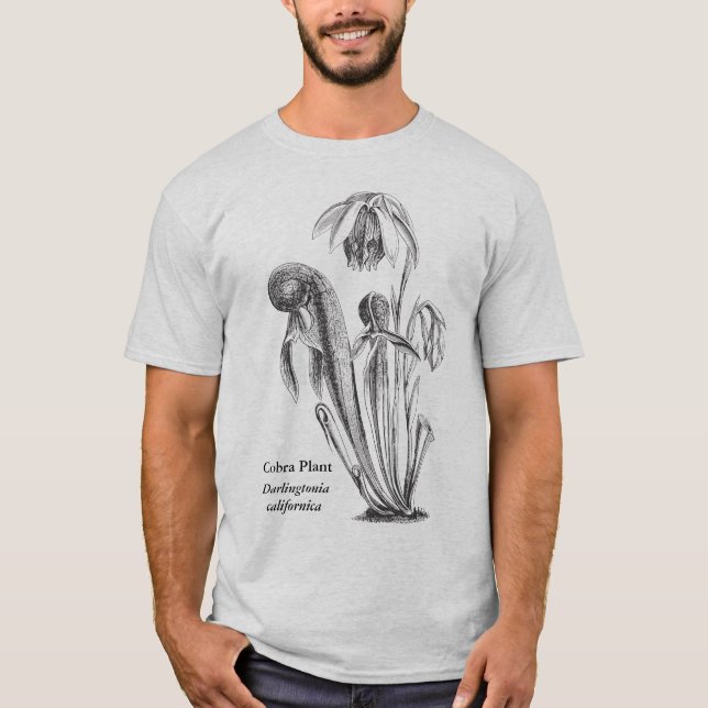 Camiseta Arte botánico de la planta de la cobra (Anverso)