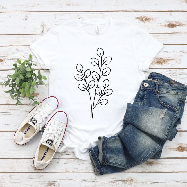 Camiseta Arte botánico minimalista de eucalipto (Subido por el creador)