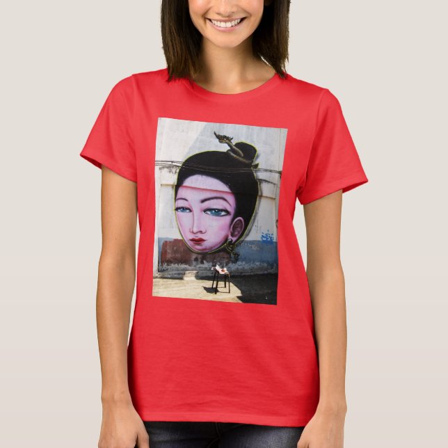 Camiseta Arte callejero de Lady Lao Graffiti (Anverso)