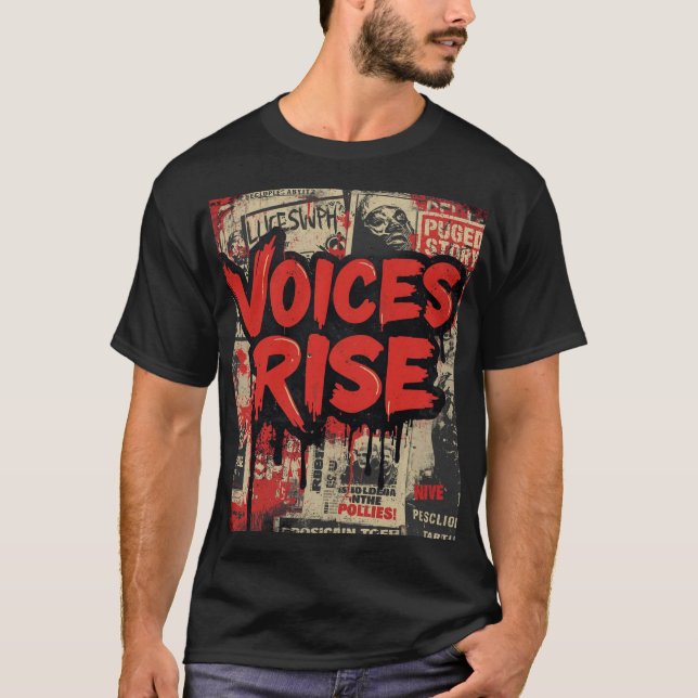 Camiseta Arte Callejero de Protesta (Anverso)