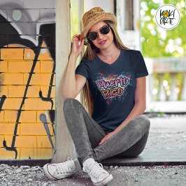 Camiseta Arte Callejero Graffiti de Puerto Rico