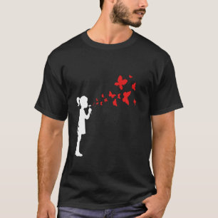 Camiseta Arte Callejero Graffiti Diseño Urbano Chica Sonrie