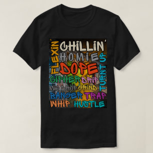 Camiseta Arte Callejero Graffiti Lenguaje Hip Hop 