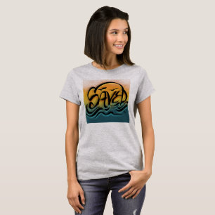 Camiseta Arte Callejero Guardado con Estilo Aerógrafo Urban