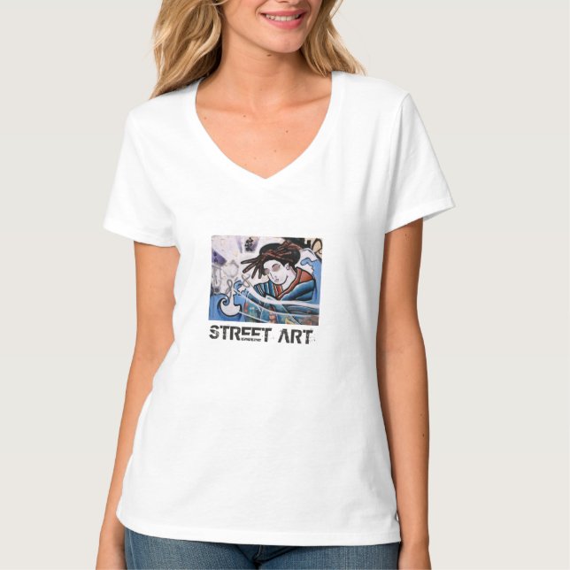 Camiseta Arte callejero japonés de Las Palmas (Anverso)