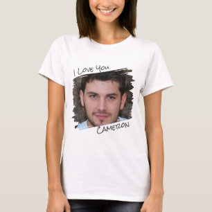 Camiseta Arte callejero moderno Añadir foto te quiero novia