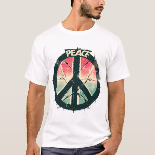 Camiseta Arte callejero Pop Art Signo de paz Graffiti Camis