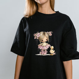 Camiseta Arte caprichoso para guardería de niña linda y pat