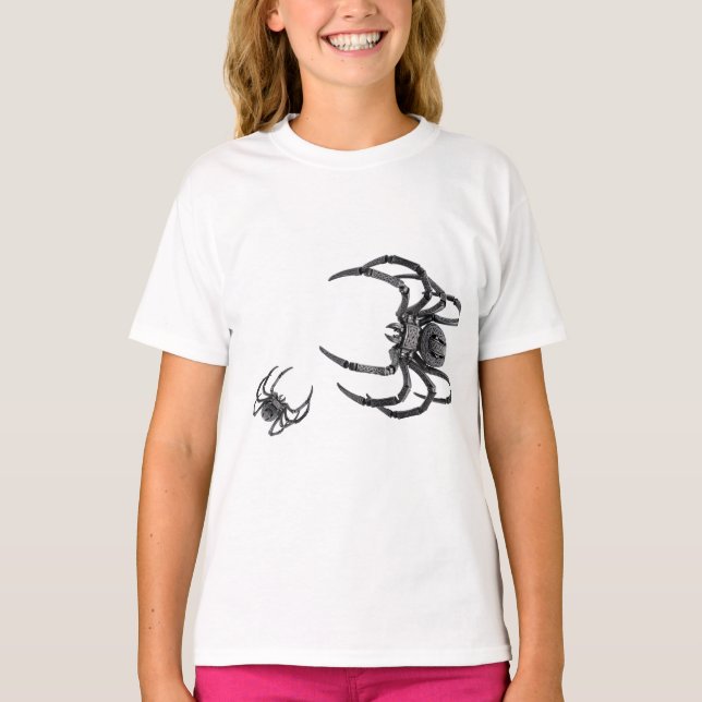 Camiseta Arte Celta de Araña Mecánica (Anverso)