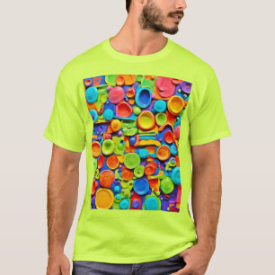 Camiseta Arte cerámico colorido
