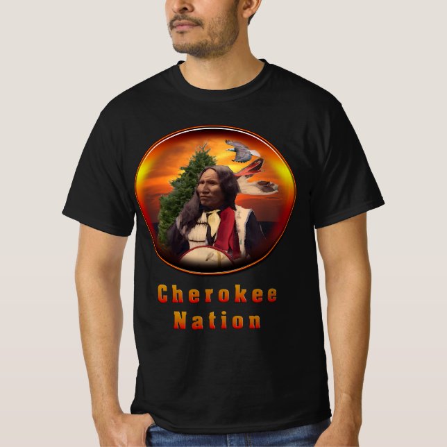 Camiseta Arte Cherokee indio (Anverso)